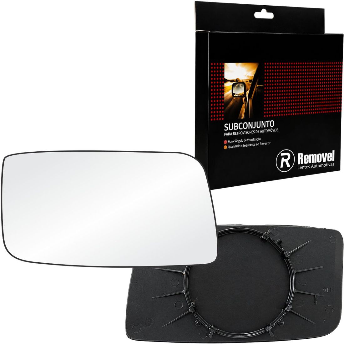 Lente Retrovisor Direito VW Gol 1987 A 1993 C/Controle