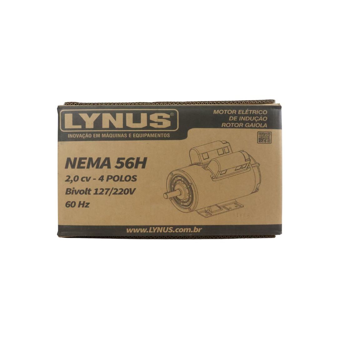 Motor Elétrico Lynus IP21 2CV 127/220V Monofásico 1720RPM