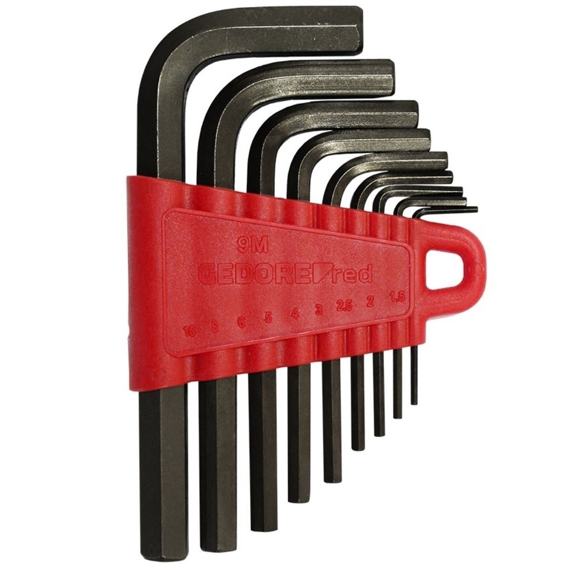 Jogo de Chave Allen Gedore RED 1,5mm A 10mm 9 peças Jogo de Chave Allen Gedore RED 1,5mm A 10mm 9 peças