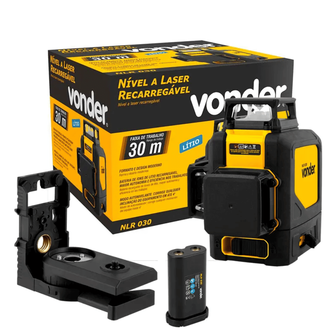 Laser Auto Nivelador Verde 360° 30m Vonder