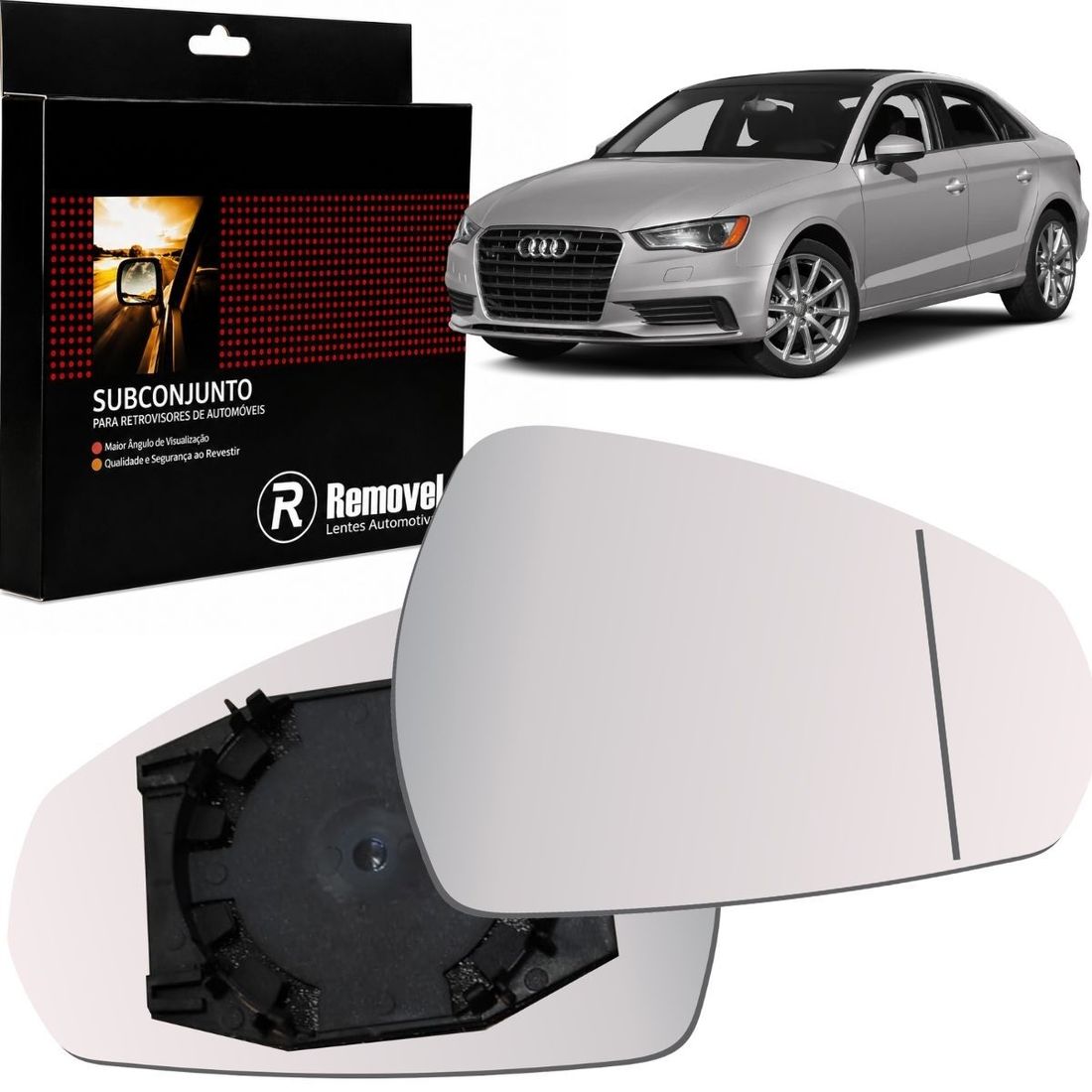 Lente Retrovisor Direito Audi A3 2015 2016 2017 2018 SB354