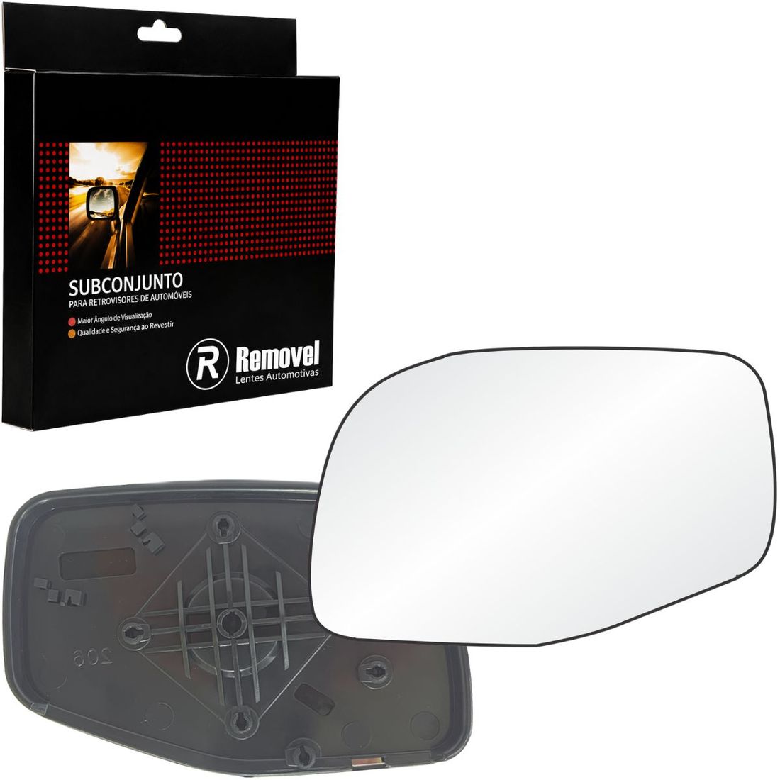 Lente Retrovisor Esquerdo Ford Ranger Xlt 1998 A 2009