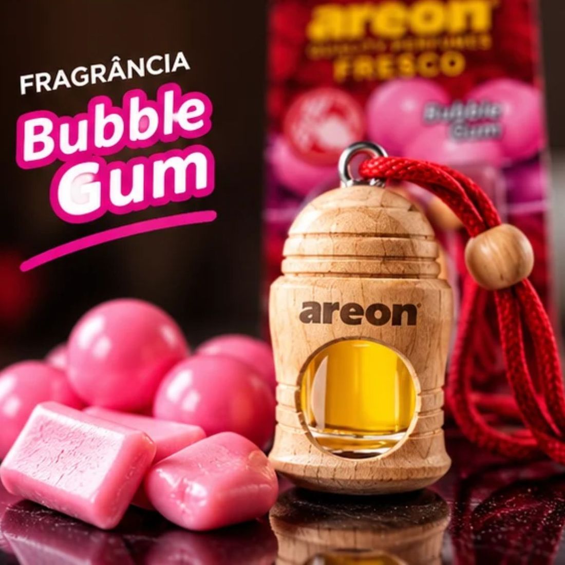 Aromatizante Automotivo Areon Bubble Gum Goma de Mascar Aromatizante Automotivo Areon Bubble Gum Goma de Mascar