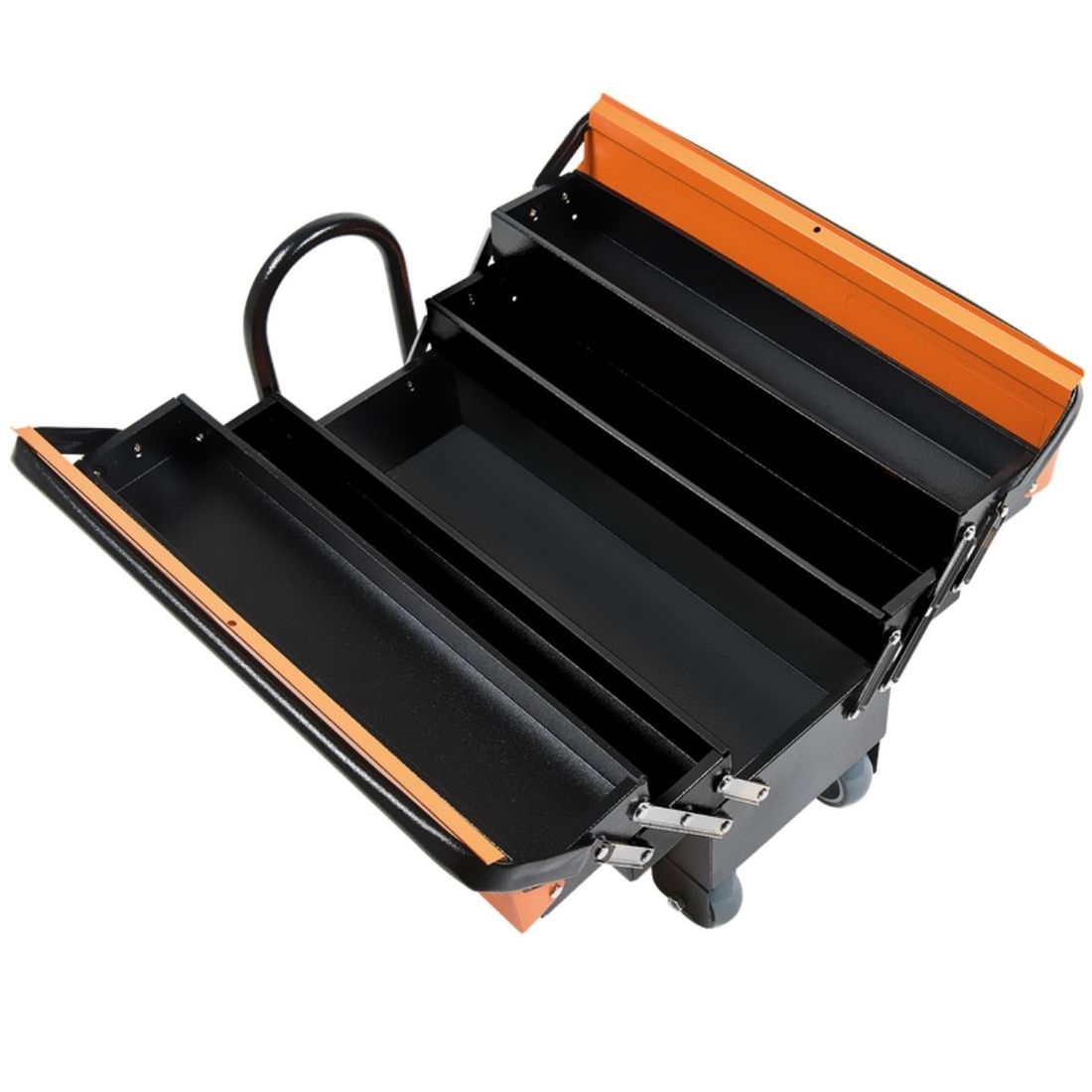 Caixa Sanfonada Cargobox com Rodas e Puxador 5 Gavetas Tramontina PRO 44952/600 Caixa Sanfonada Cargobox com Rodas e Puxador 5 Gavetas Tramontina PRO 44952/600