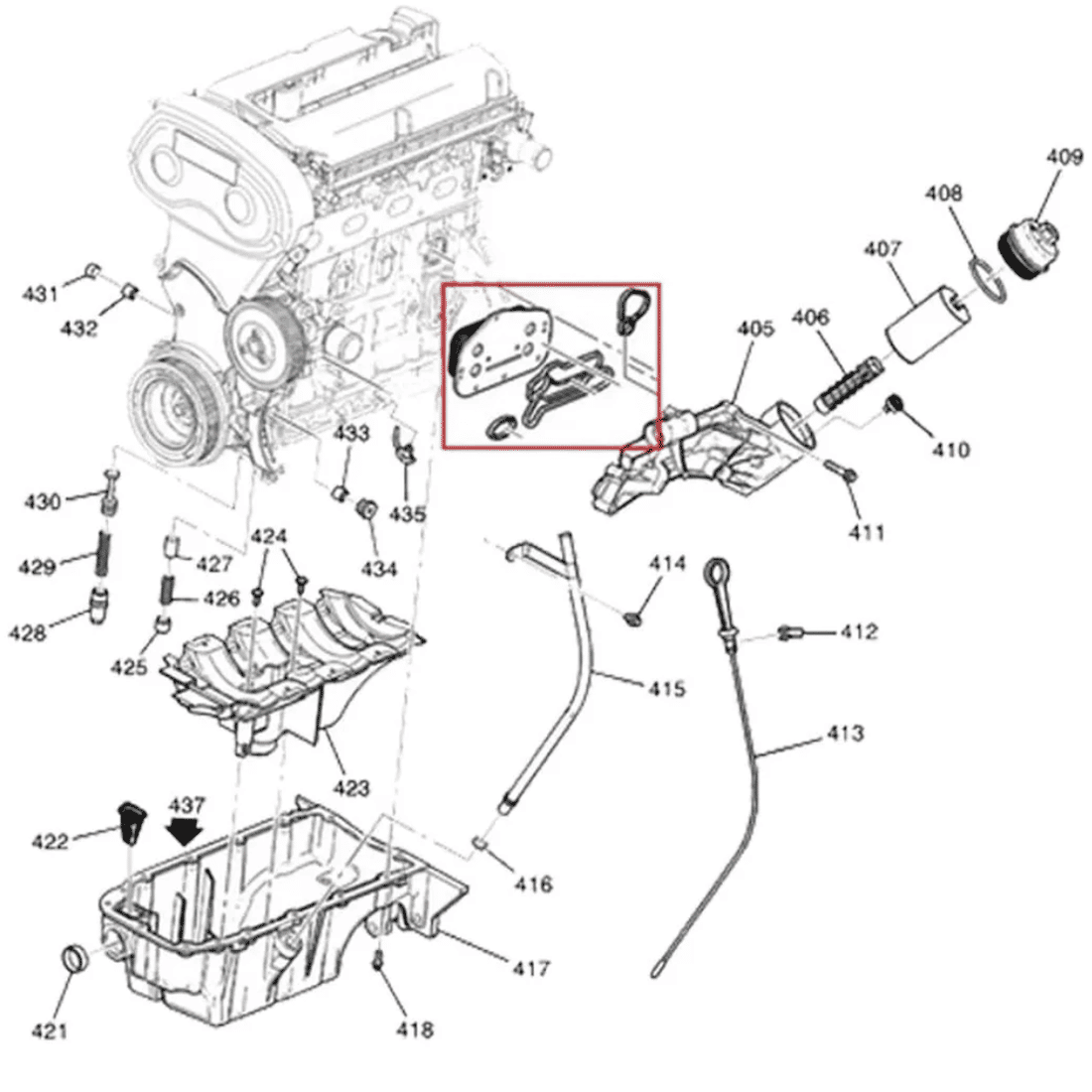 Kit Junta Trocador Resfriador Oleo Gm Cruze Tracker 1.8 16v