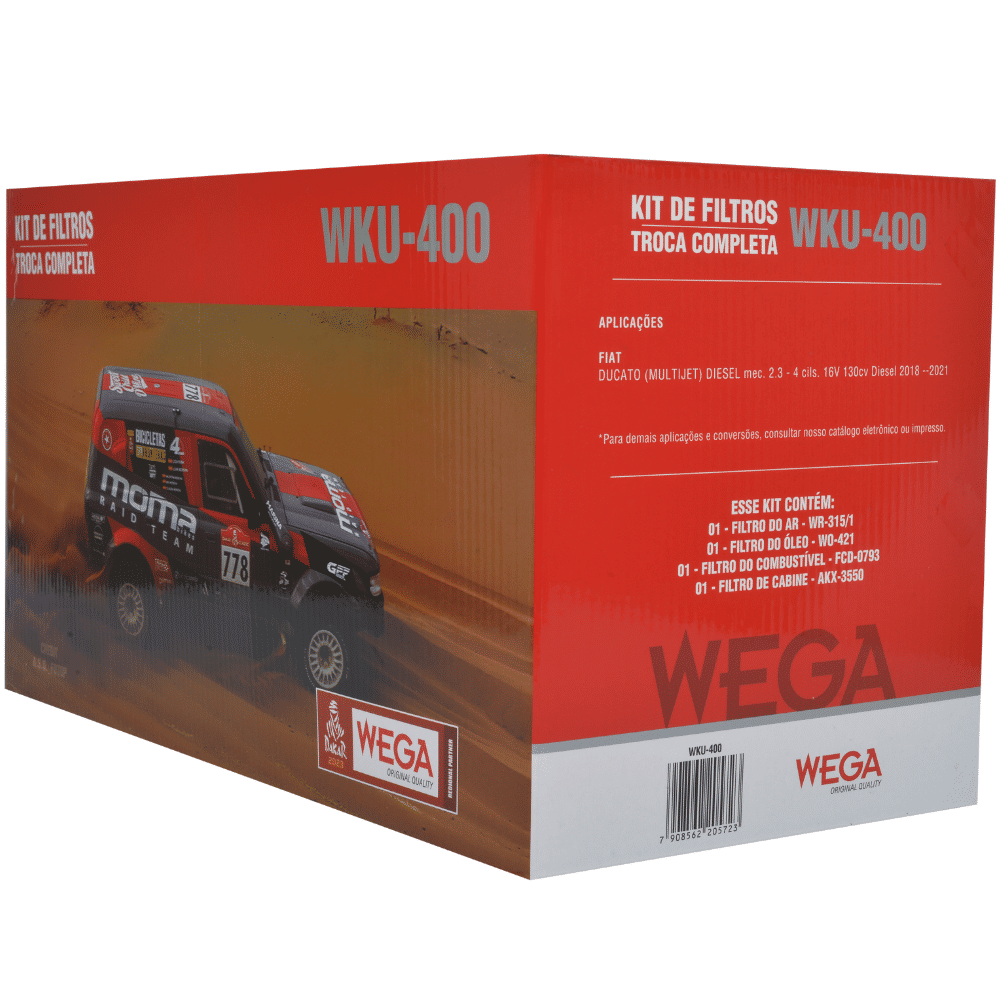 Kit Filtros Wega Fiat Ducato 2.3 2018 em diante Kit Filtros Wega Fiat Ducato 2.3 2018 em diante