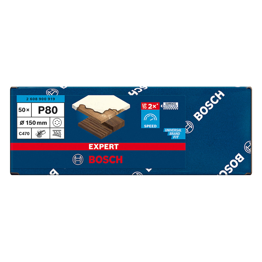 Disco Lixa Com Velcro Bosch 6" (150mm) 6 Furos Grão 320