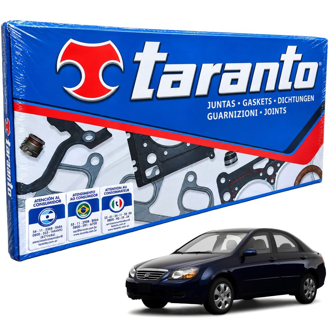 Jogo Junta Motor Cerato 1.6 16V 2004 A 2009 MLS C/Retentor