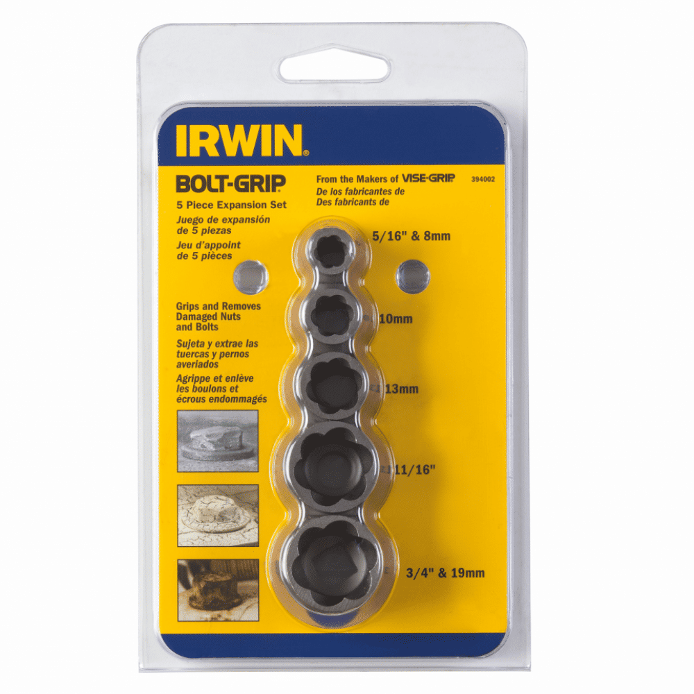 Extrator De Parafuso Porca Conjunto 5 Peças Irwin Bolt-grip