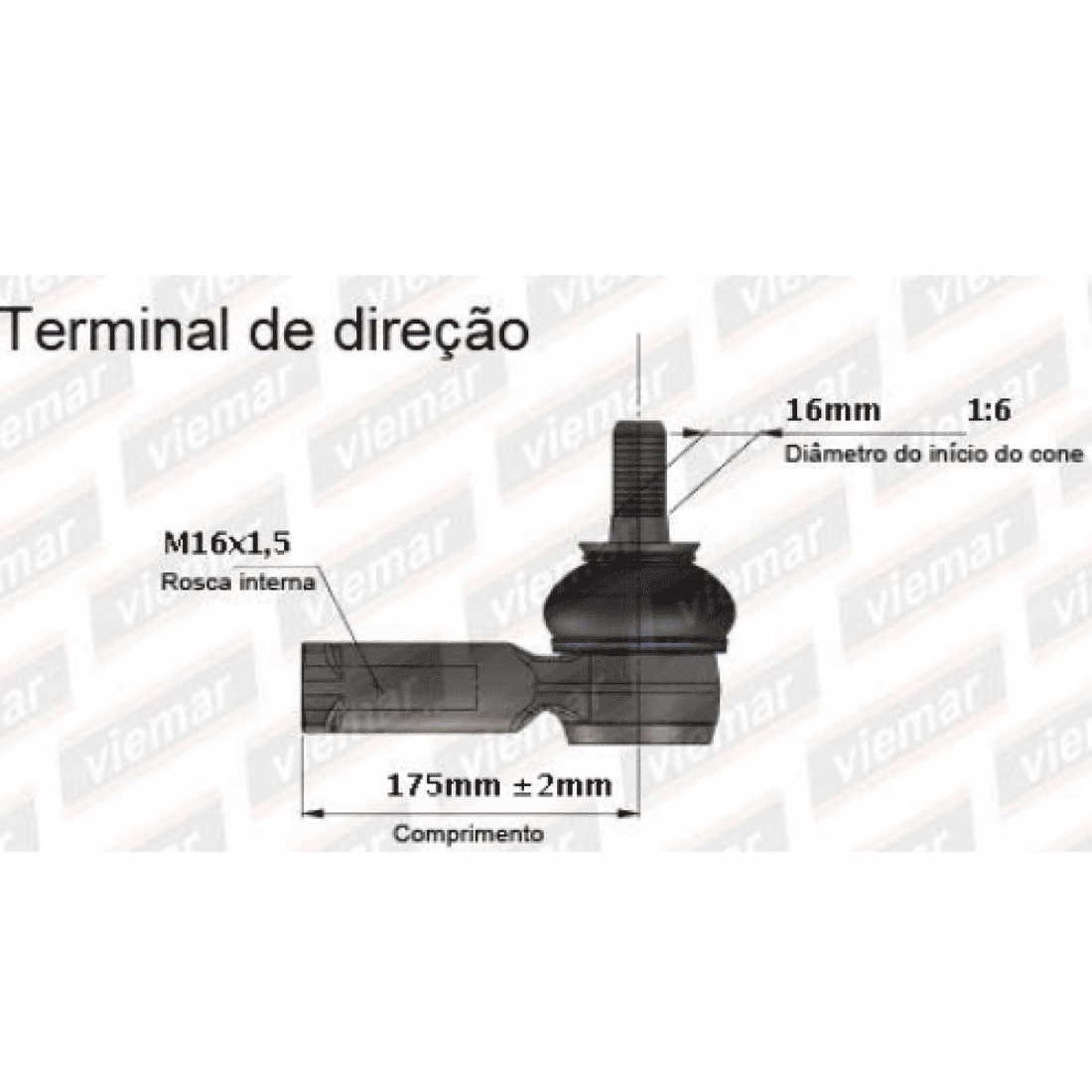 Terminal Direção MBB Sprinter Após 2019 314/315/416/417/516/517 Direito Terminal Direção MBB Sprinter Após 2019 314/315/416/417/516/517 Direito