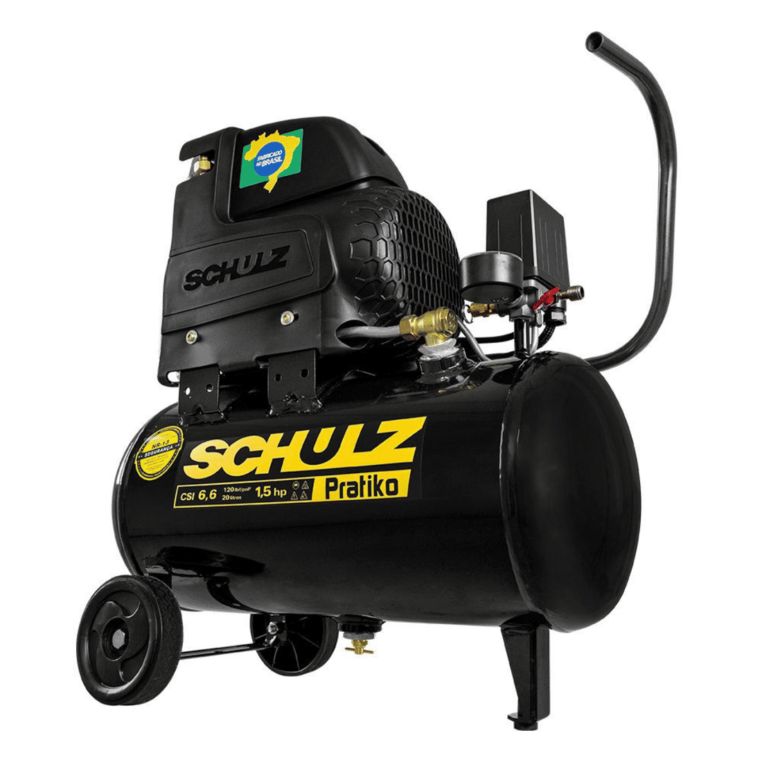 Motocompressor Schulz 6,6Pés 20L 120PSI 1,5Cv Monofásico
