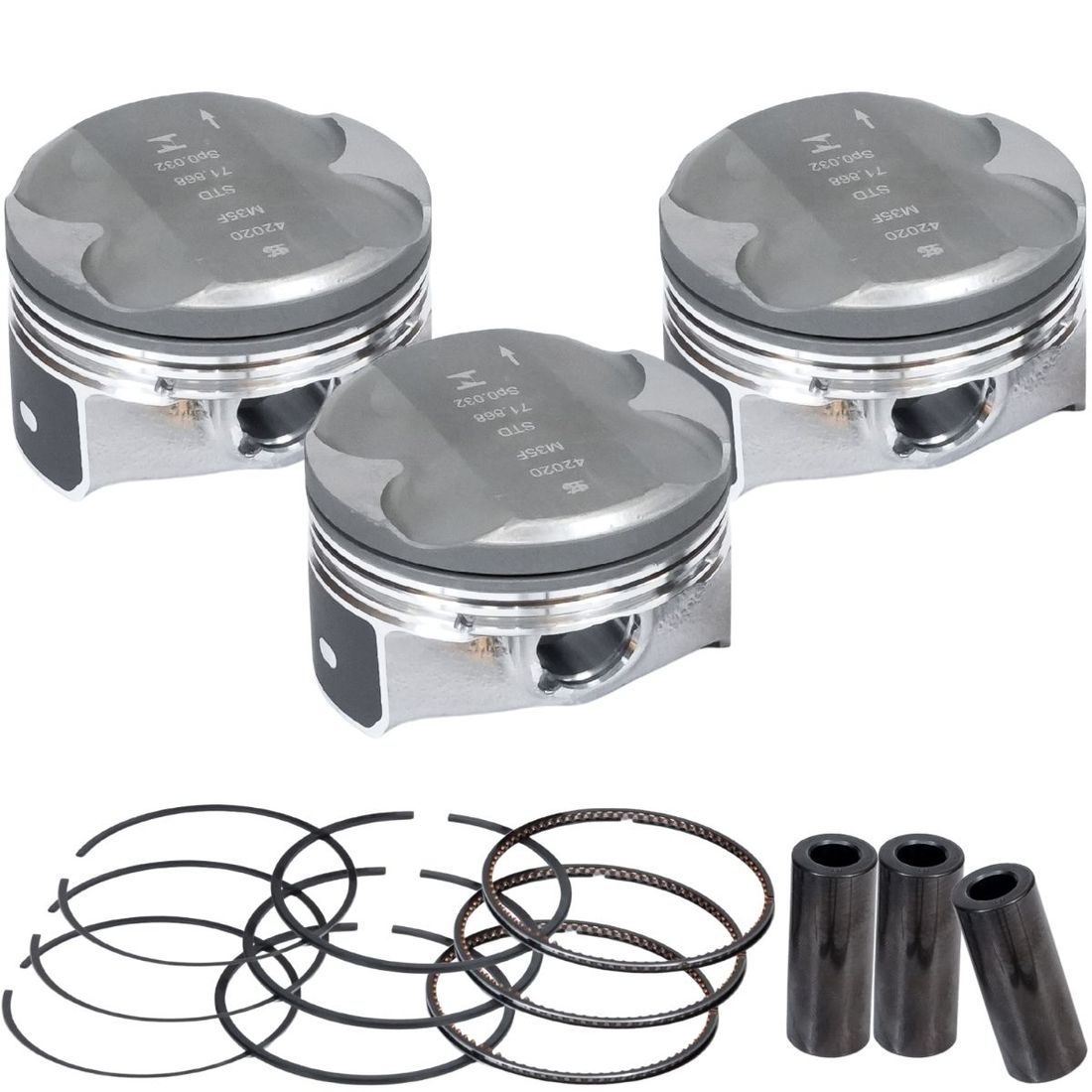 Kit Pistão e Anel 0,50 Ford Ka 1.0 12V 2014 a 2021