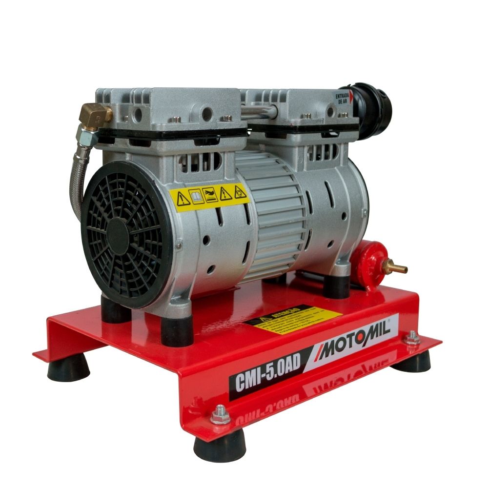 Compressor Ar Direto 1000W Isento Óleo Motomil CMI-5 AD