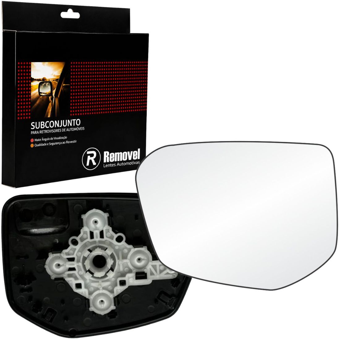 Lente Retrovisor Direito Honda Civic G10 E G11 2018 Em Diante - C/Cruzeta