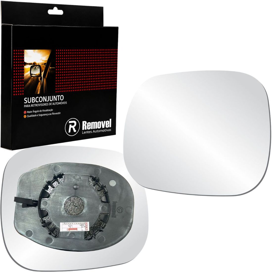 Lente Retrovisor Esquerdo Fiat Fiorino 2015 Em Diante SB055