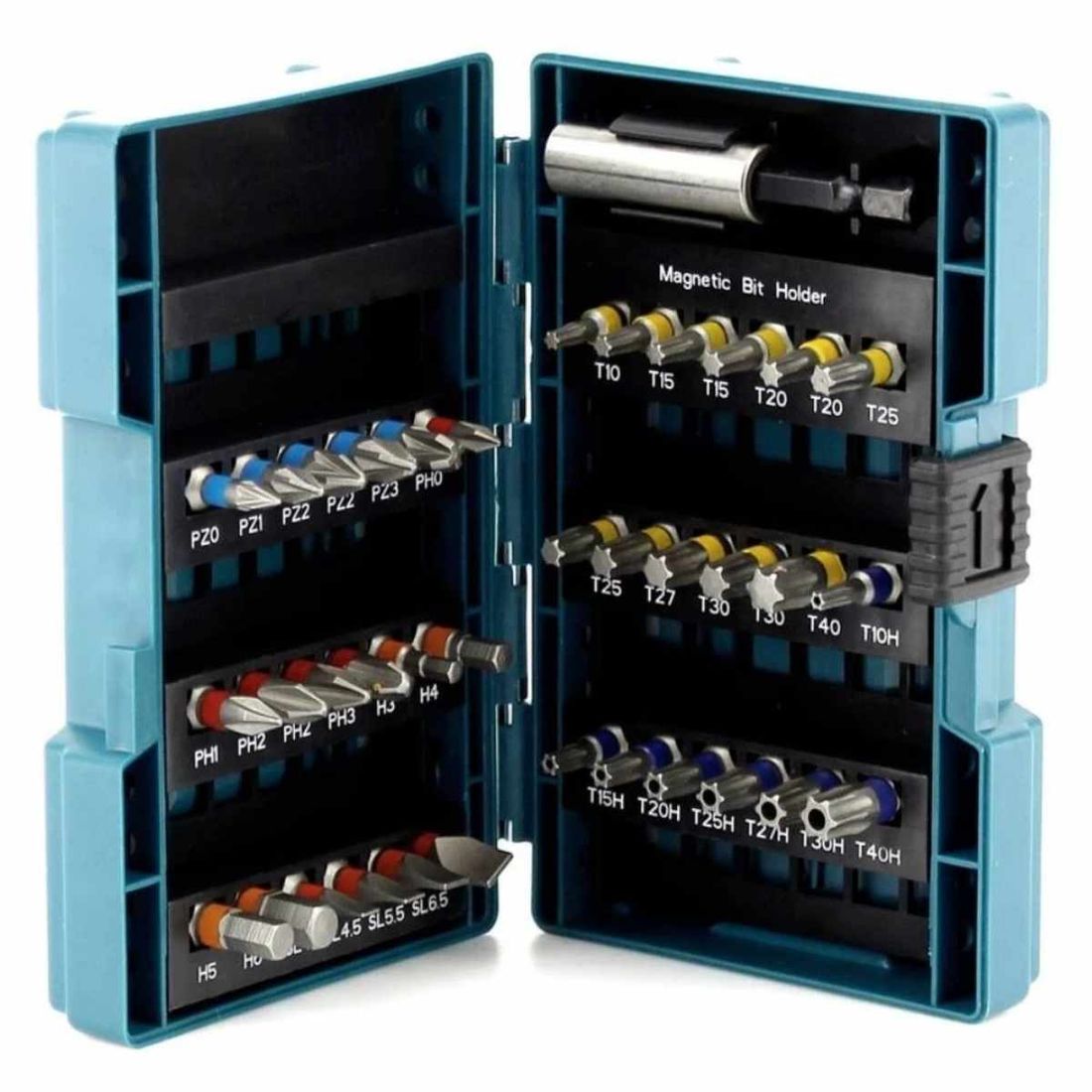 Jogo de Ponteira Bits 37 peças Makita B-28606 Jogo de Ponteira Bits 37 peças Makita B-28606