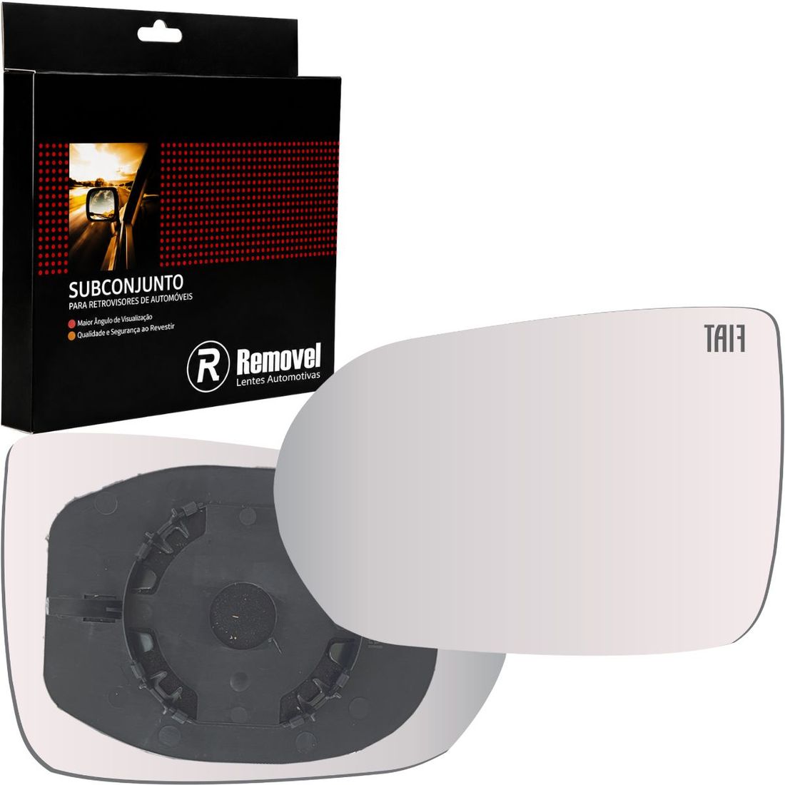 Lente Retrovisor Esquerdo Fiat Pulse 2021 Em Diante Fastback 2022 Em Diante