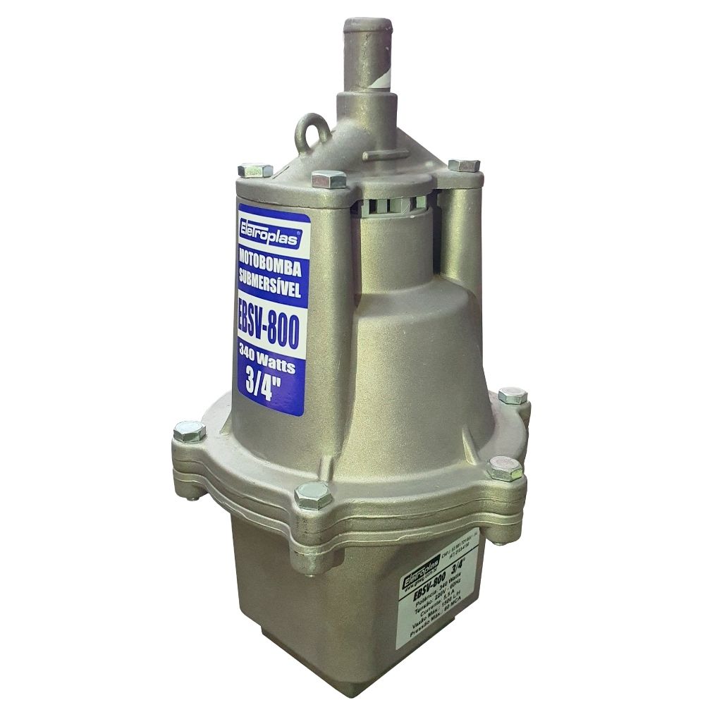Motobomba Submersa Vibratória 340W 220V Eletroplás EBSV800