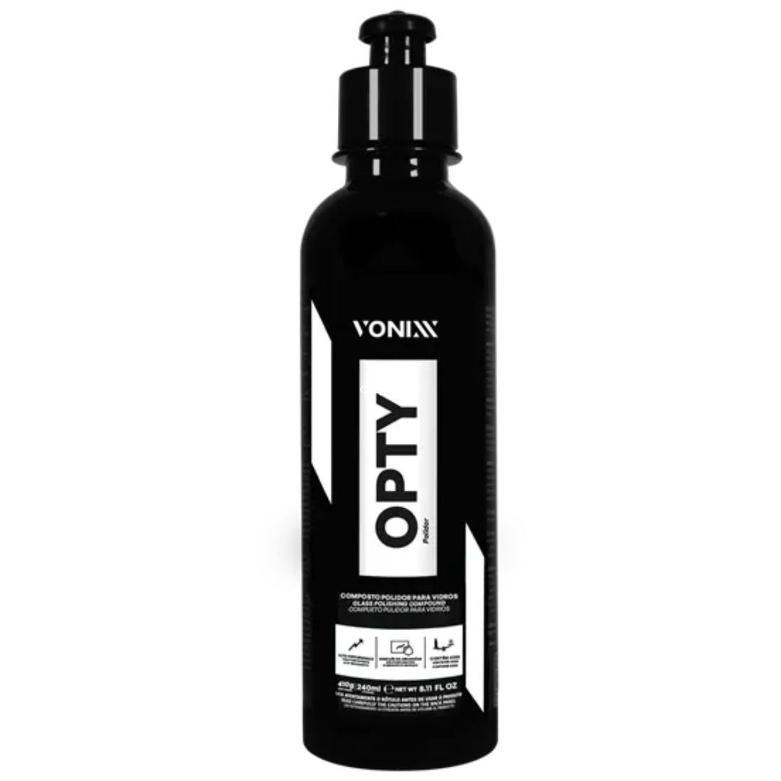 Composto Polidor Para Vidros Vonixx Opty 240ml Composto Polidor Para Vidros Vonixx Opty 240ml
