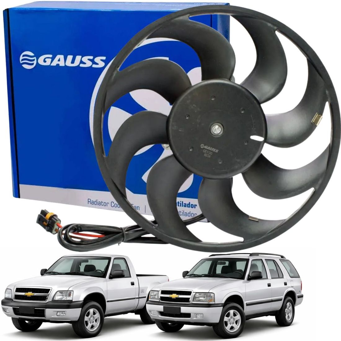 Eletroventilador S10 Blazer 2.2 1995 a 2001 C/ ACD