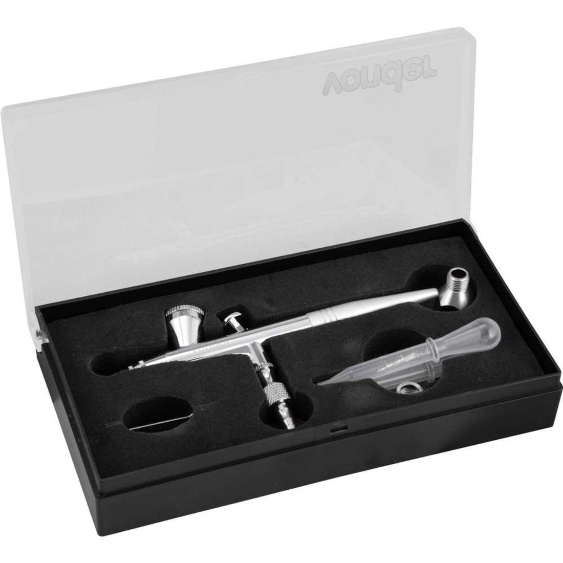 Aerógrafo Com Mini Compressor E 10 Acessórios Vonder