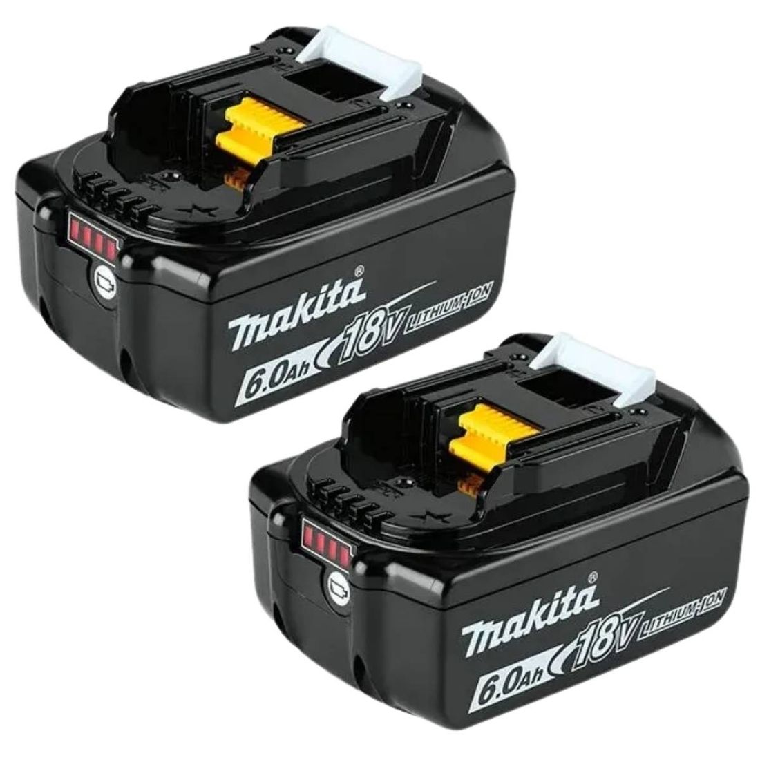 Kit 2 Baterias 18V 6Ah Com Carregador Bivolt e Maleta Makita