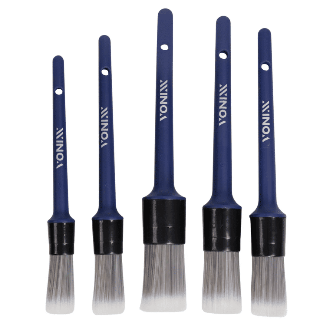Kit de Pincéis Detalhamento Automotivo Interno Vonixx 5pçs Kit de Pincéis Detalhamento Automotivo Interno Vonixx 5pçs