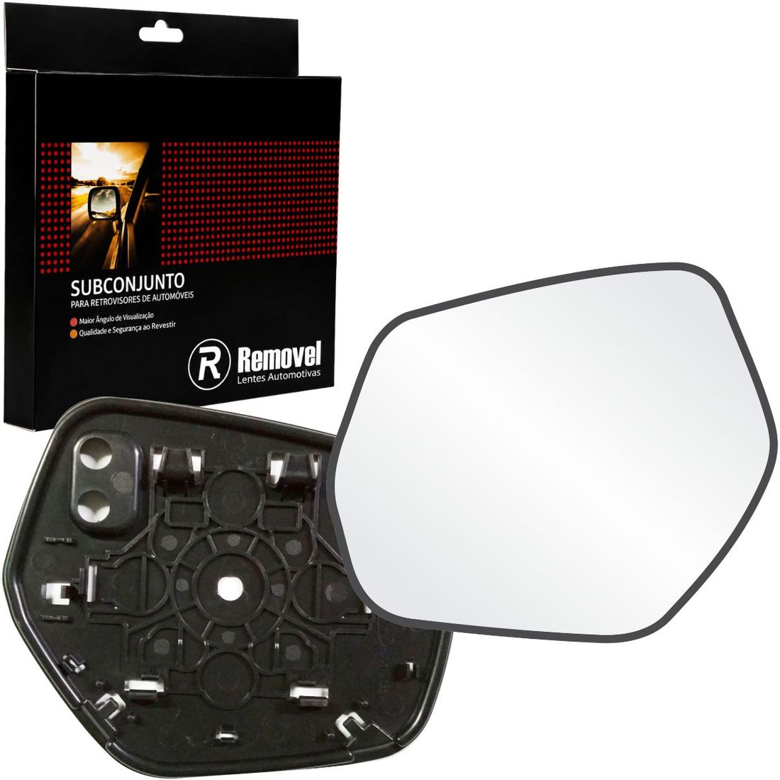 Lente Retrovisor Esquerdo Honda HRV 2016 A 2022