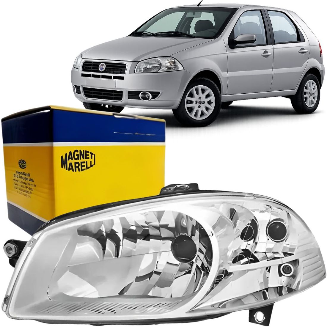 Farol Fiat Palio Lado Esquerdo 2008 Em Diante Marelli Farol Fiat Palio Lado Esquerdo 2008 Em Diante Marelli