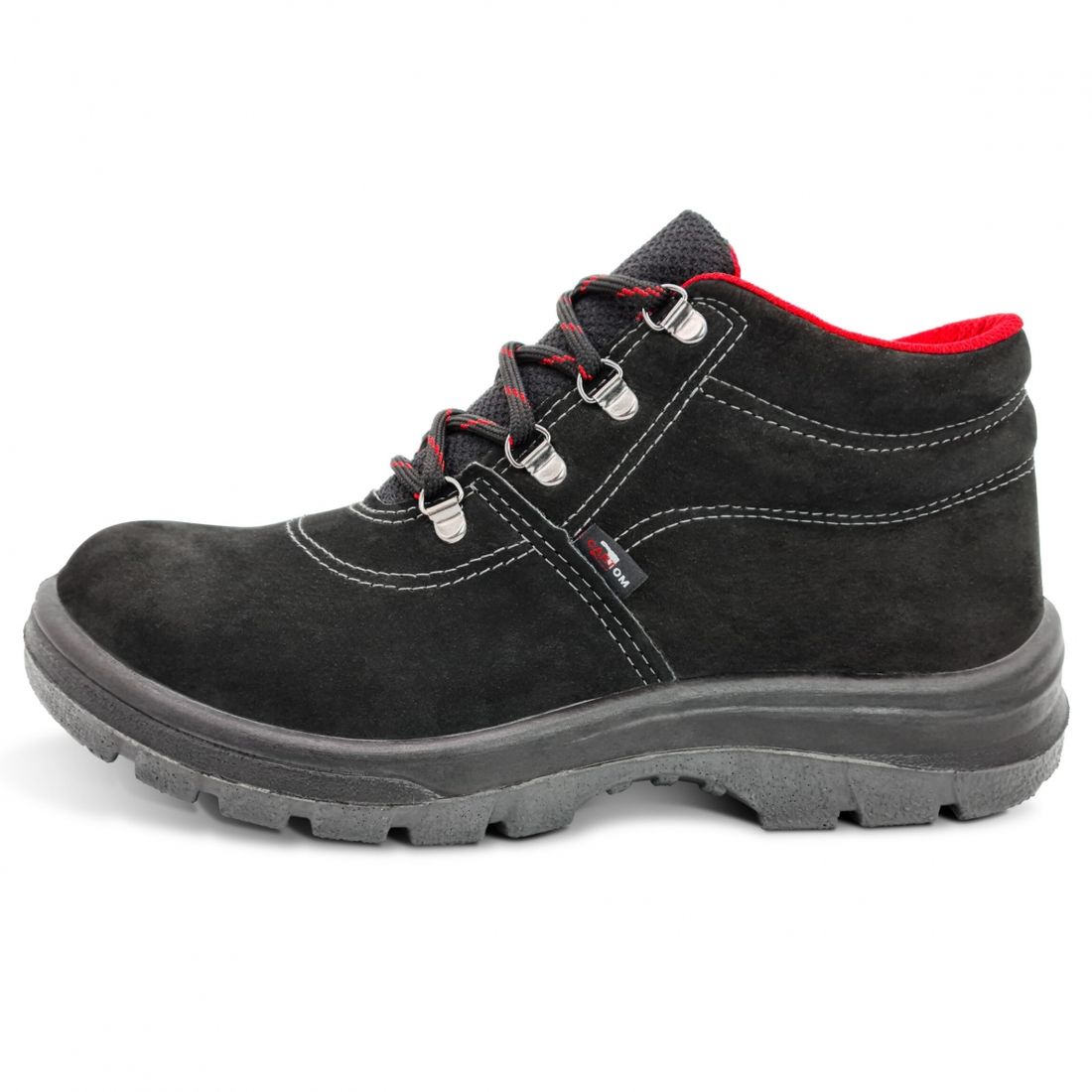 Botina Nobuck Preto Sem Bico Tamanho 42 Cartom