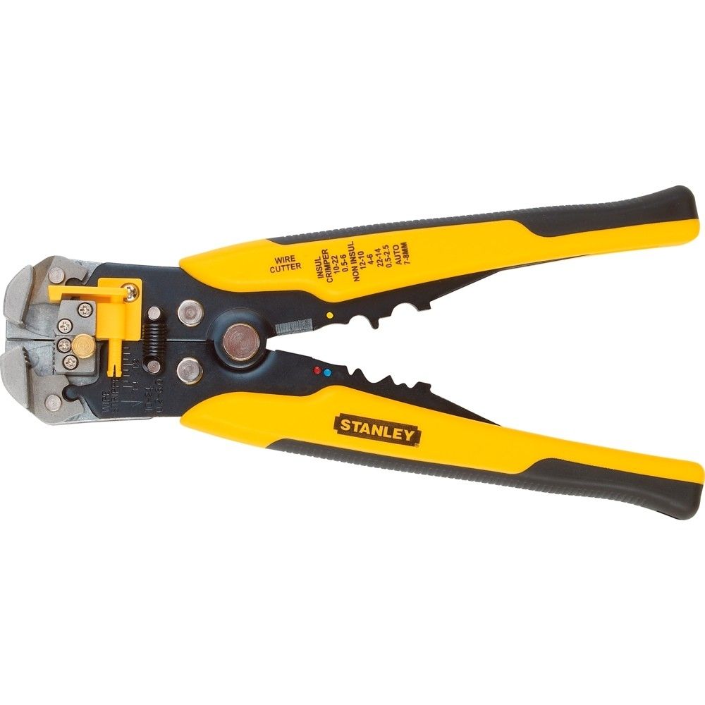 Alicate Desencapador e Crimpador de Fios Automático Stanley 96-230 8"