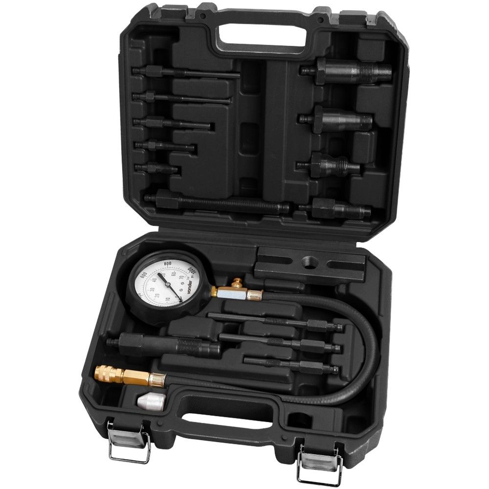 Medidor Compressão Motor Diesel Com 19 Peças 1000psi Vonder
