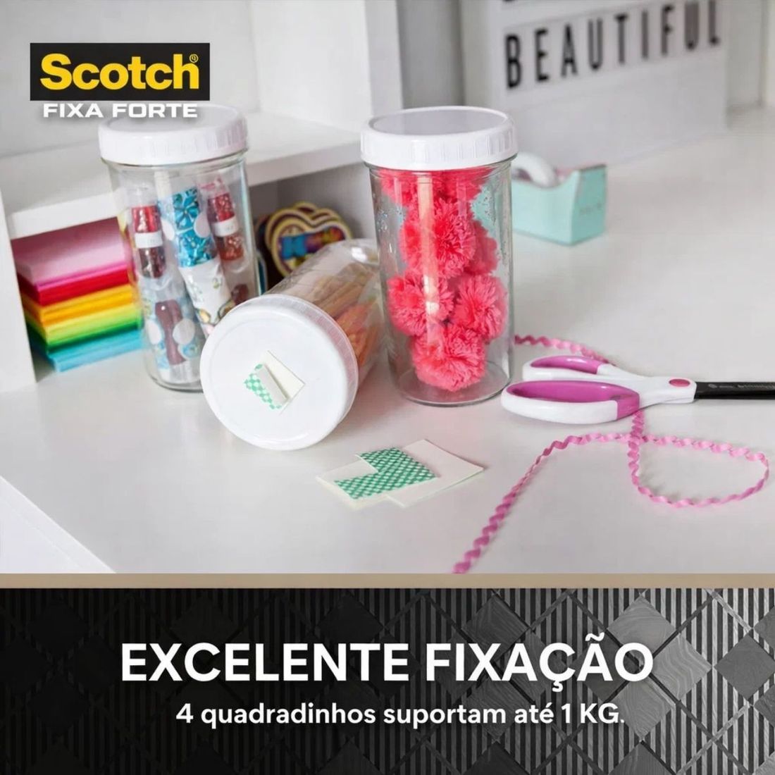 Fita Dupla Face 3M Scotch Fixa Forte Interior 24mm x 1,5m