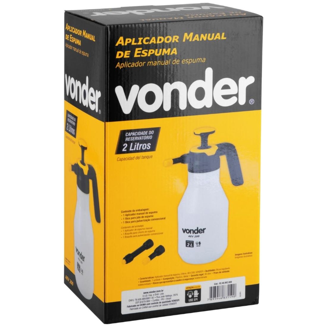 Aplicador Manual de Espuma 2L 6240002000 Vonder