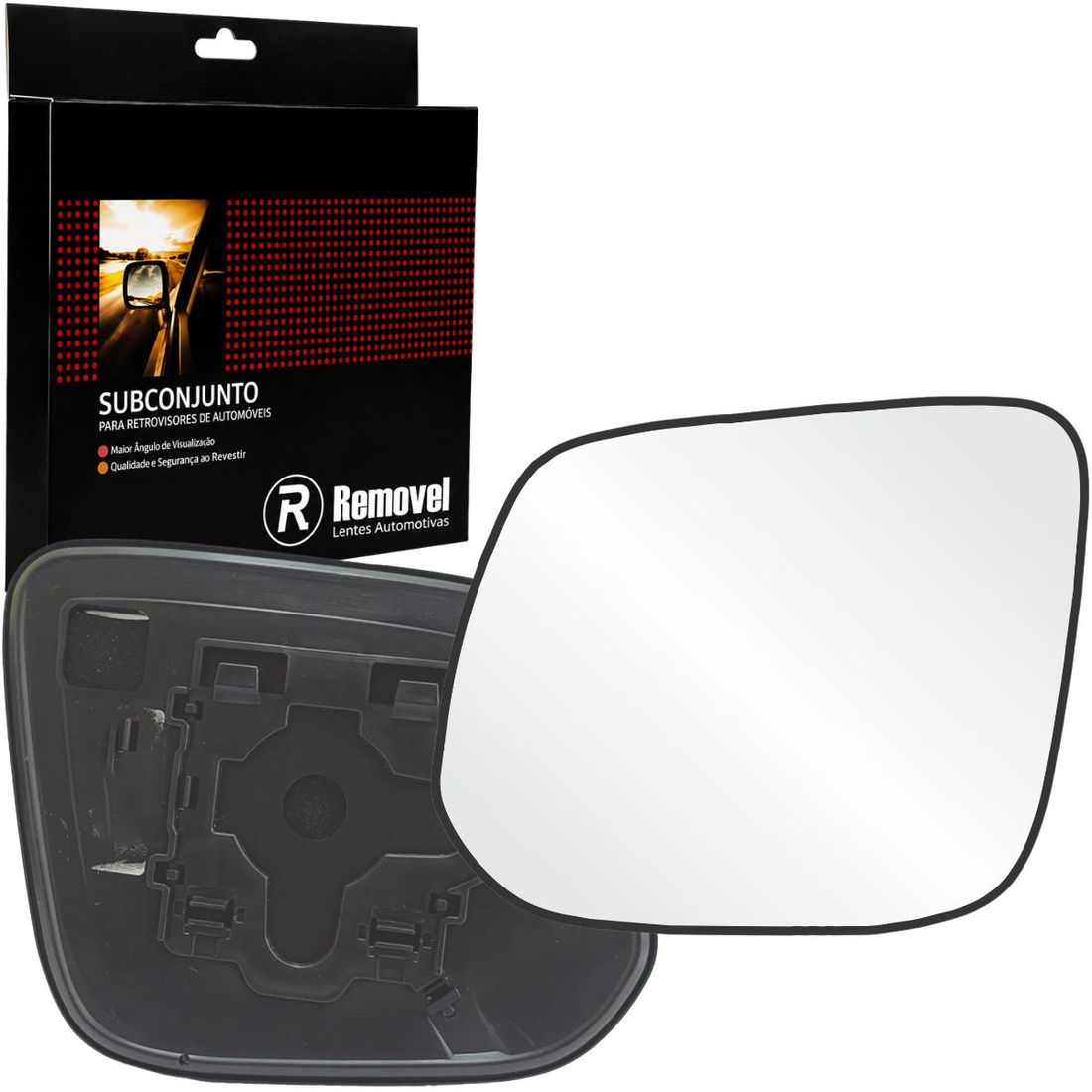 Lente Retrovisor Esquerdo GM S10 2012 Em Diante
