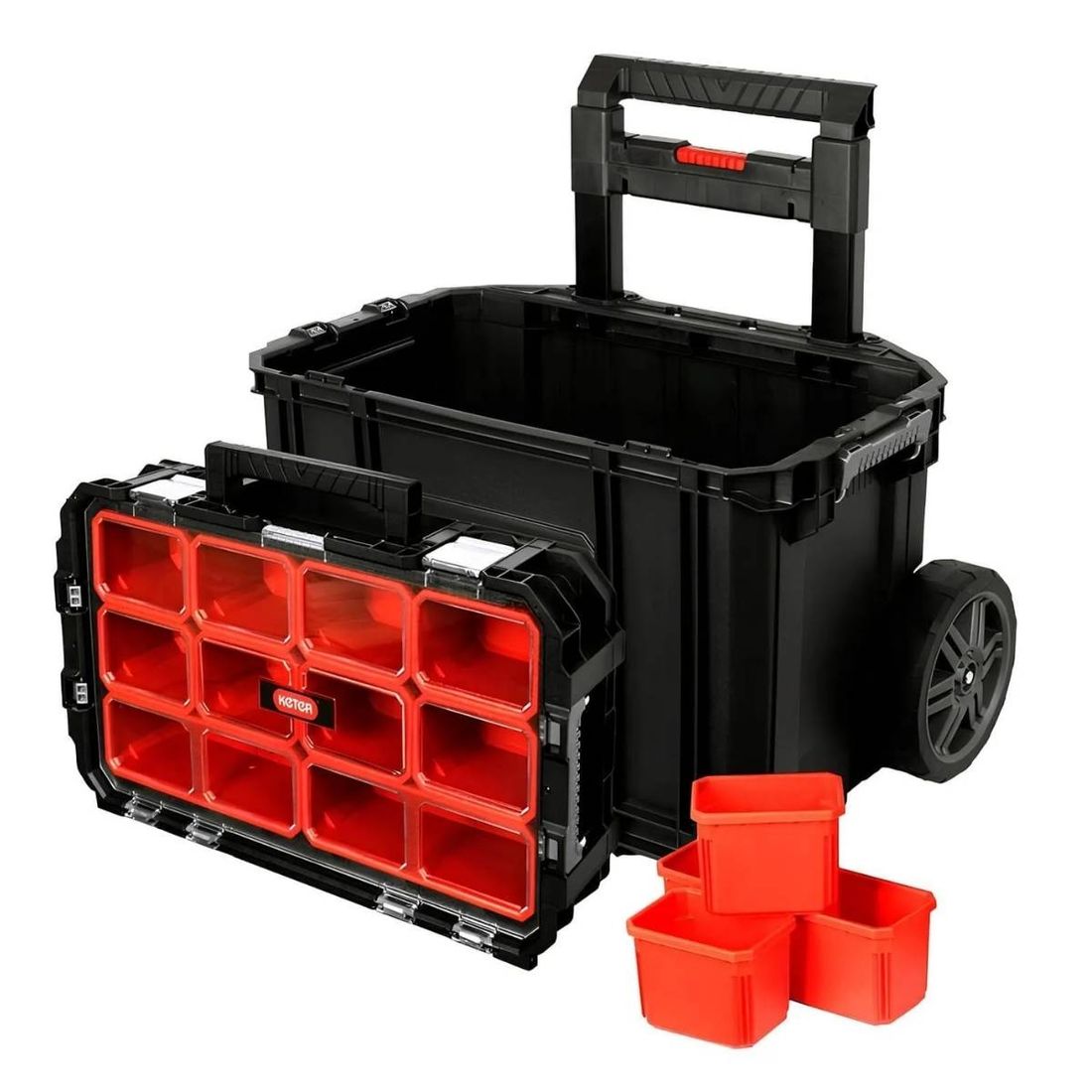Caixa Organizadora de Ferramentas Keter Connect Cart 17205661