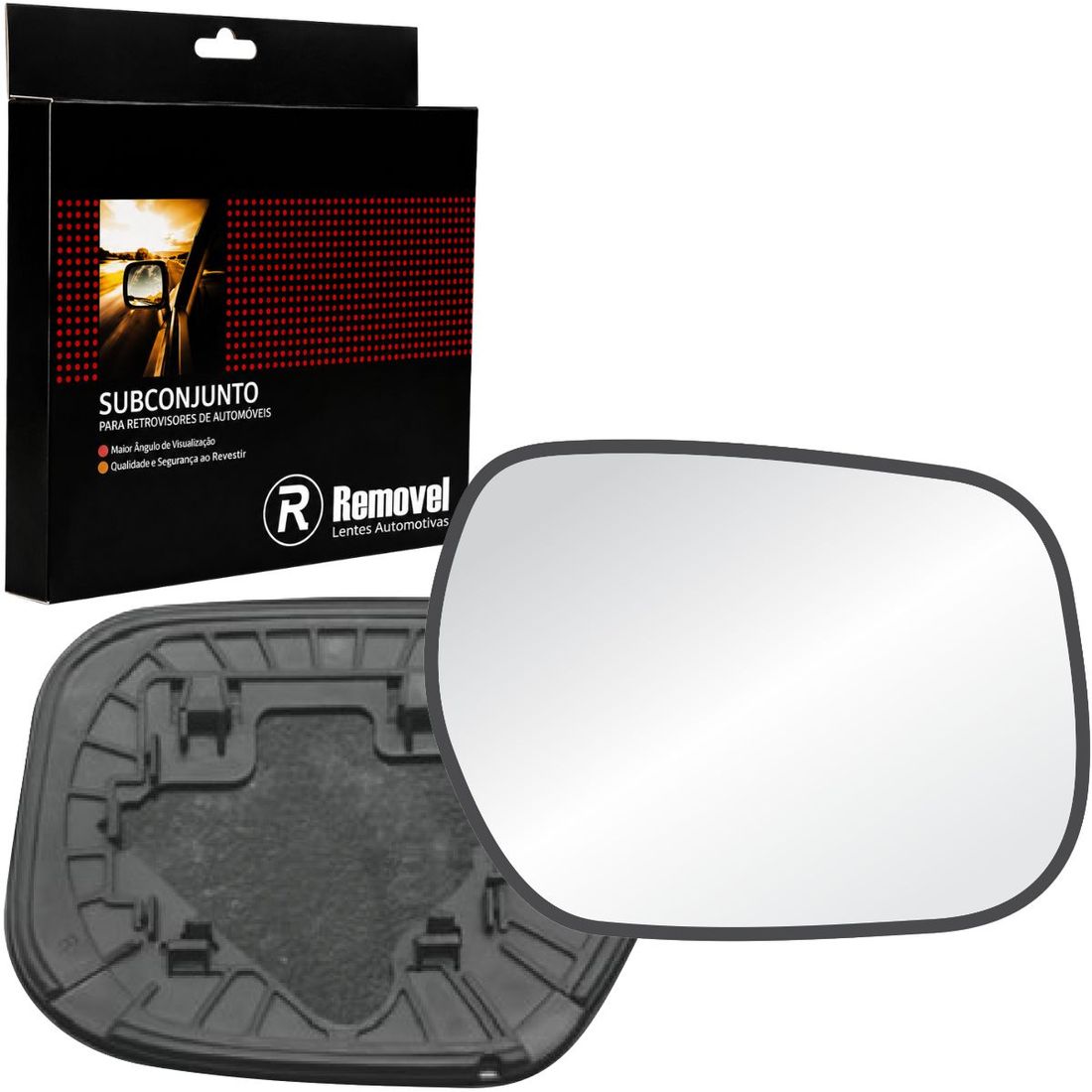 Lente Retrovisor Direito Honda City 2009 A 2014