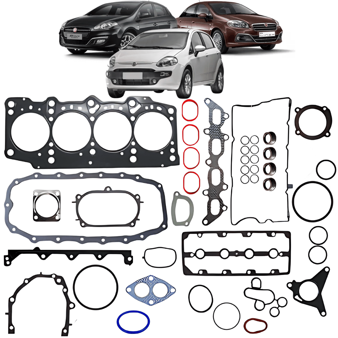 Jogo Junta Motor Fiat 1.4 16v T-Jet MLS
