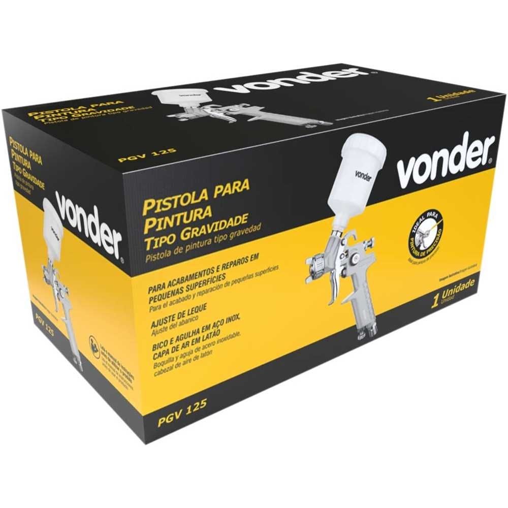 Pistola Precisão Tipo Gravidade PGV125 Vonder 6220125000