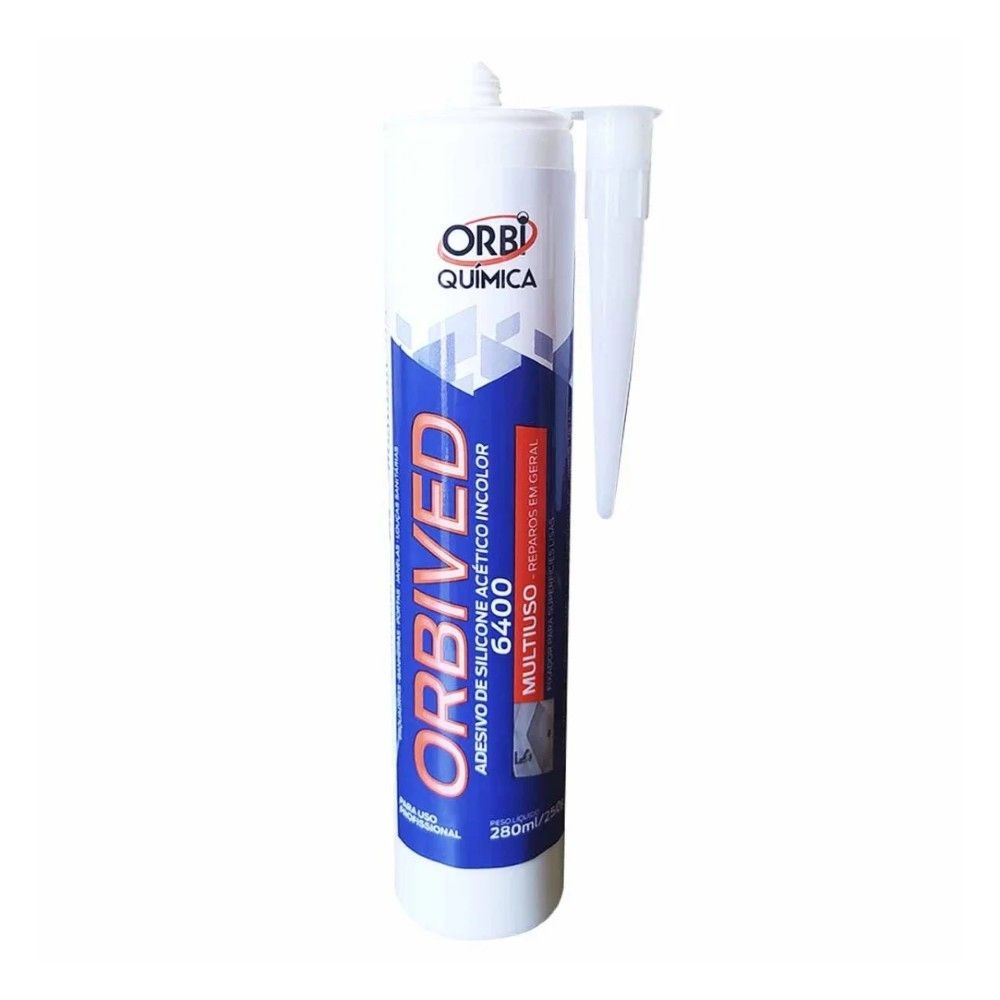Orbi Borracha Silicone Preto Acético 250g
