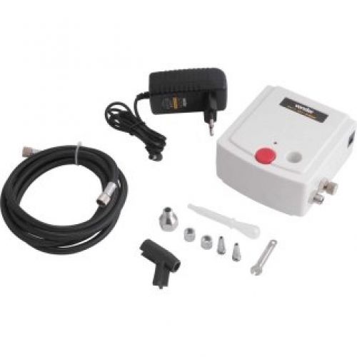 Aerógrafo Com Mini Compressor E 10 Acessórios Vonder