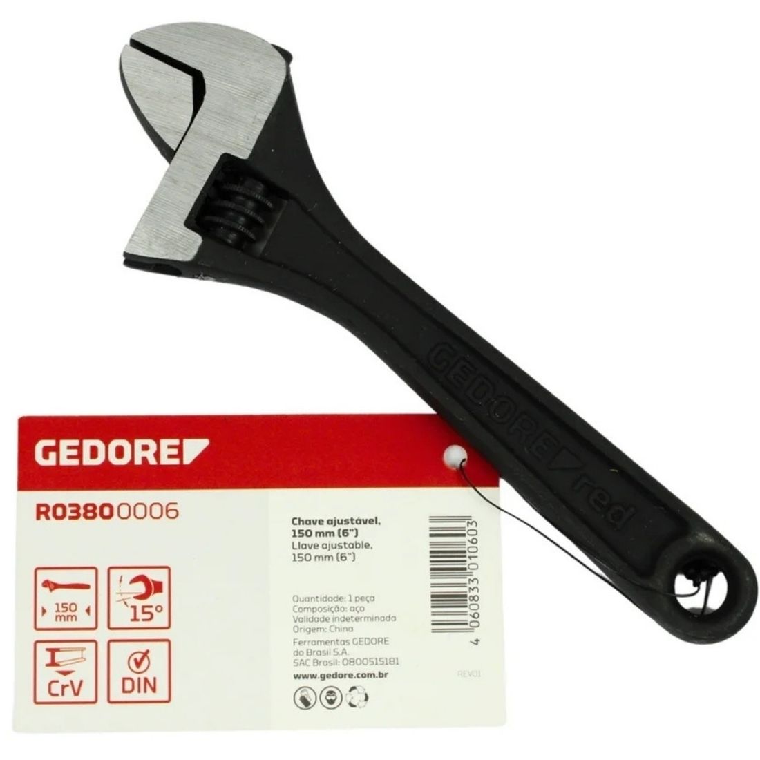 Chave Ajustável 150mm (6") Gedore Red