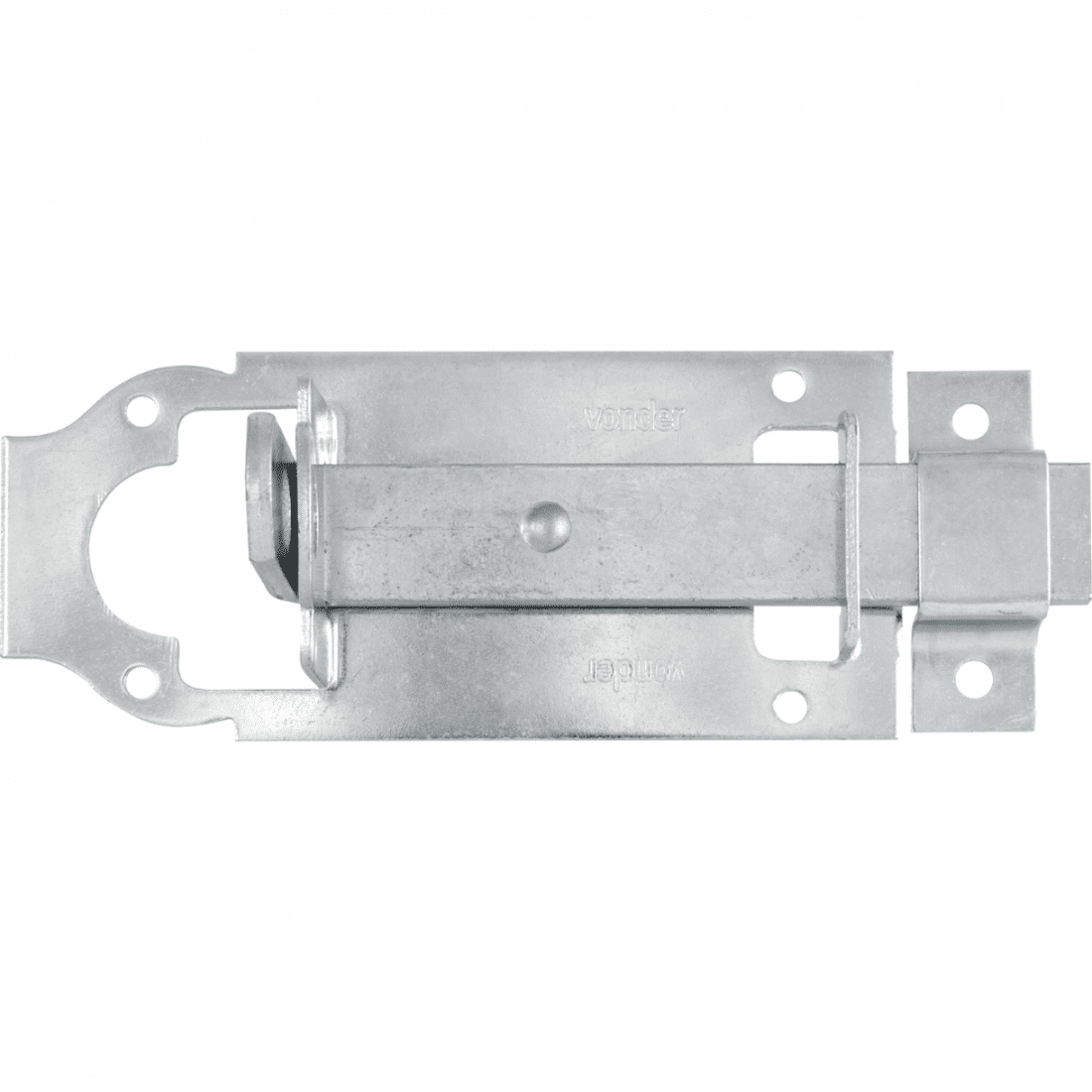 Fecho Chato Com Porta Cadeado 5 "" Zincado Vonder 127mm