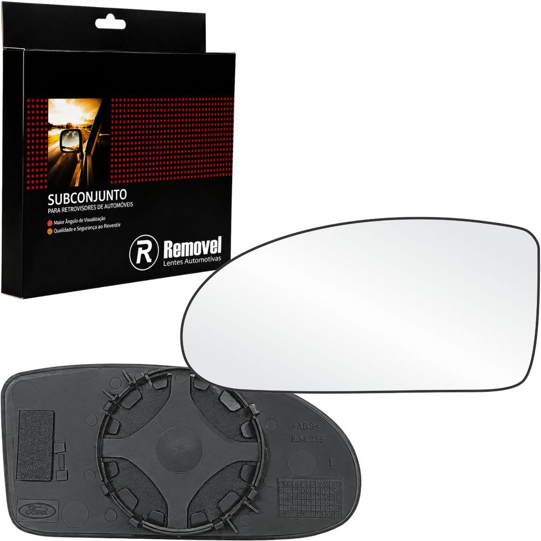 Lente Retrovisor Esquerdo Ford Focus 2004 A 2008