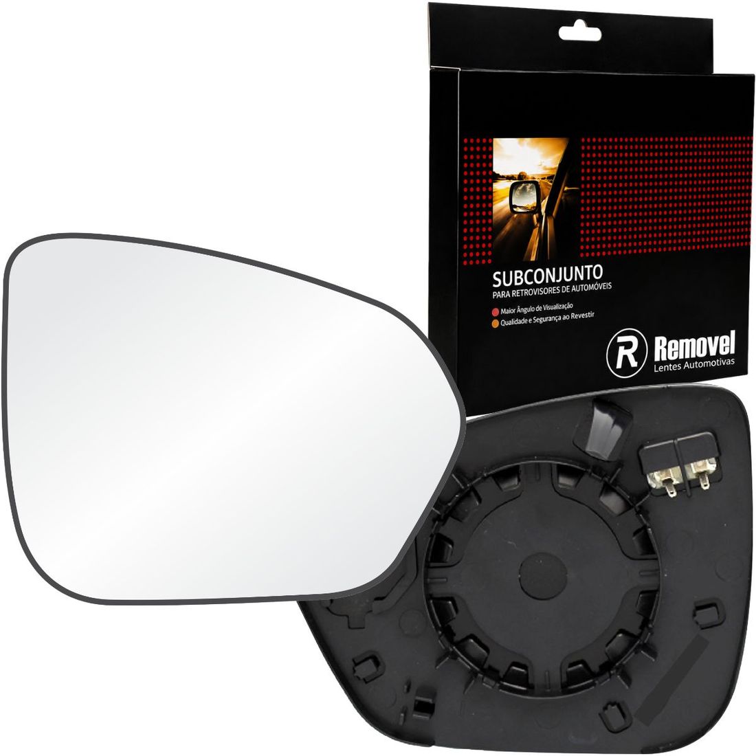 Lente Retrovisor Direito Duster 2020 Em Diante Térmico - C/Sensor Ponto Cego