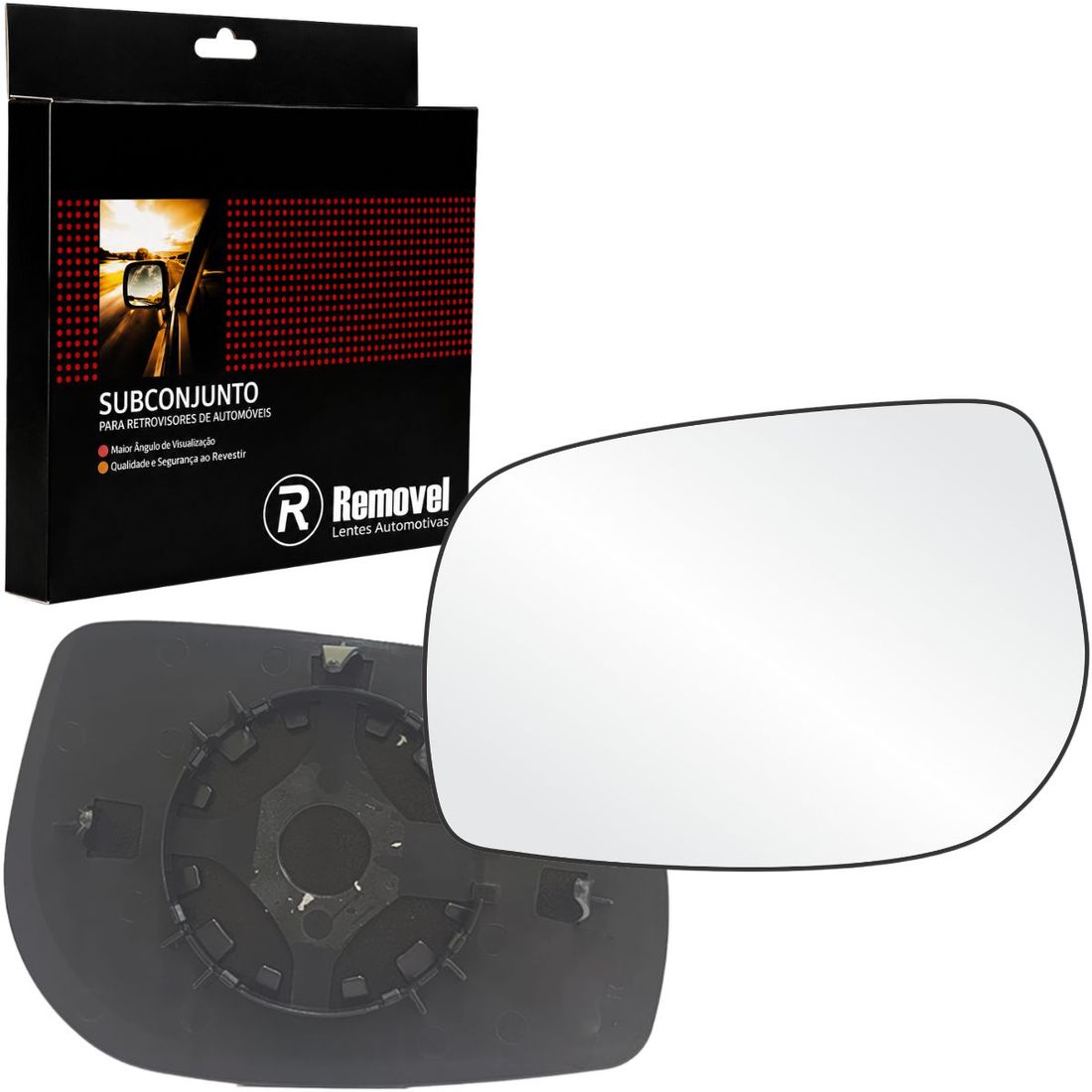 Lente Retrovisor Esquerdo Toyota Etios 2012 A 2014