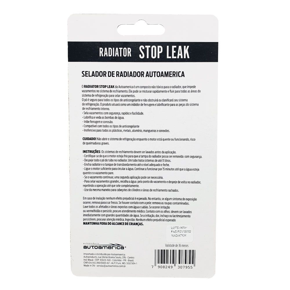 Selante Radiador em Pó Autoamérica Stop Leak 414545004 20g