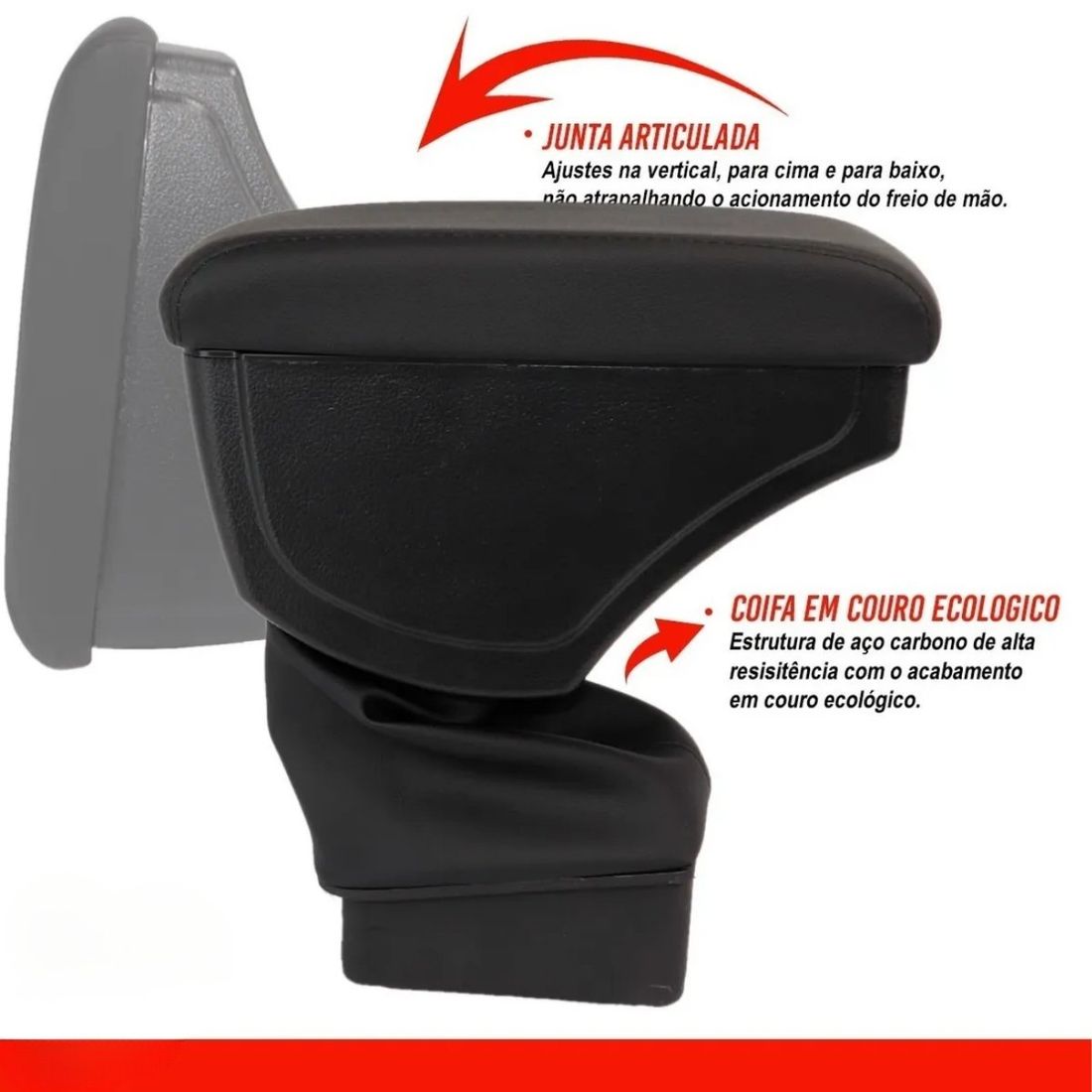 Apoio de Braço Ford Focus 2001 A 2008 Preto Apoio de Braço Ford Focus 2001 A 2008 Preto