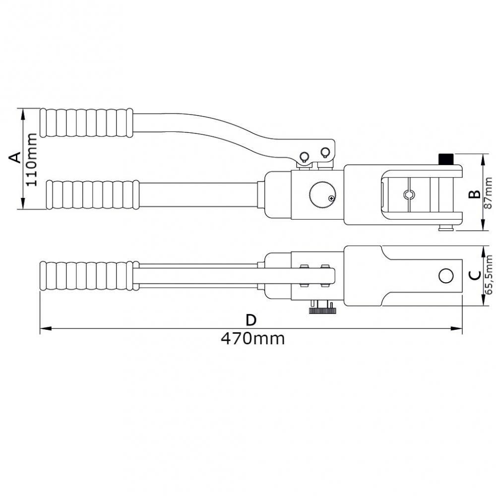 Crimpador Hidráulico para Compressão de Terminais Tramontina PRO 44079/018