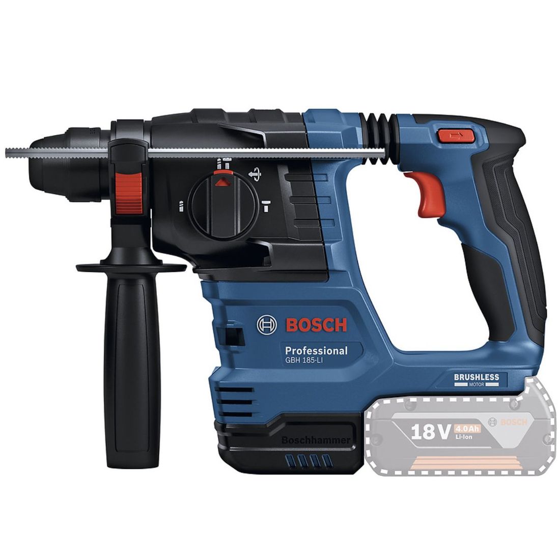 Combo Chave Impacto + Martelete Bosch SDS com 2 Baterias 18v 4ah e Carregador